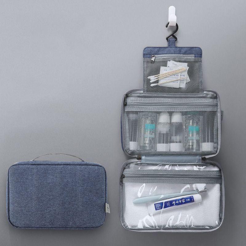 Porta utensílios masculino, à prova d'água, portátil, para armazenamento de produtos de higiene pessoal